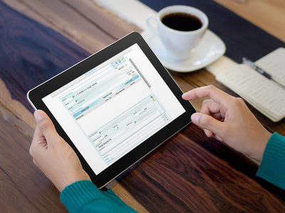 Tablet che mostra l'archivio documentale